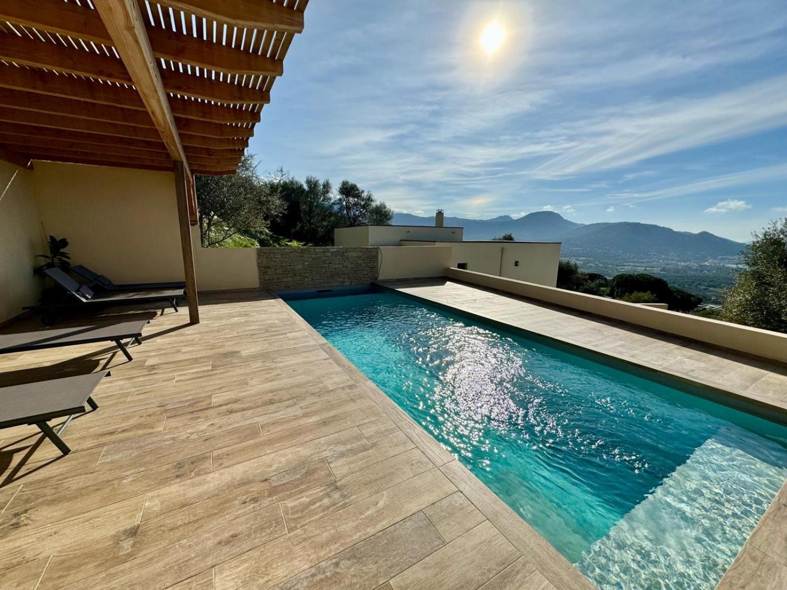 Super Villa Moderne Corbara Vue Mer Exterior foto